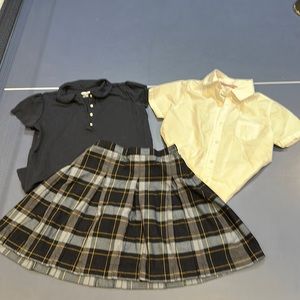 Lands End girls 10/12 uniform set